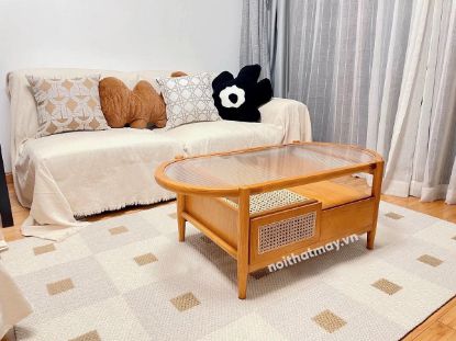 Hình ảnh cho bài viết Bàn Trà Gỗ Kết hợp Mây Tre Độc Đáo Phong Cách Đơn Giản